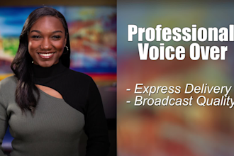 record an american female voiceover