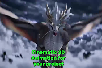 design a 2d anime character and generate a short video