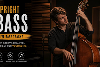 record upright acoustic bass or double bass for your music