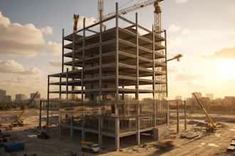 create a cinematic construction and architecture promo video