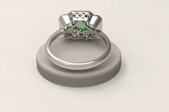 design 3d jewelry ring cad models ready for printing