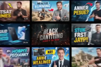 design high CTR youtube thumbnails