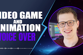 do male character voice acting for games and animation