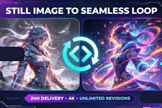 animate image loop game character ai art image gif into seamless loop animation