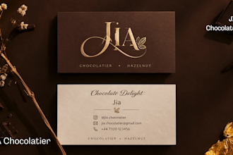 design a luxury business card