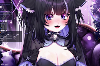 create custom 2d 3d vtuber model, rigging, vrm streaming setup