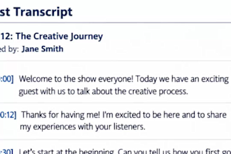 do fast podcast transcription 24 hours turnaround