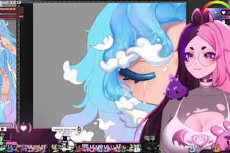 design and rig vtuber model for streaming and vtuber rigging with live2d