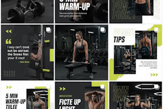 create ready to post social media content for your gym