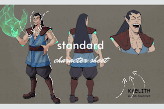 design a character sheet