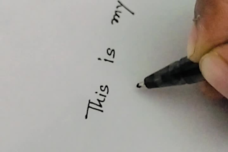 write anything in hand writing