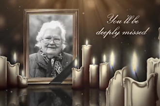 create elegant video screate funeral photo slideshow memorial video in 24 hours