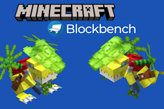 create custom minecraft mobs and animations in blockbench