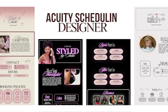 design your own custom acuity scheduling site