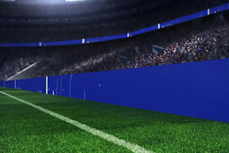 create realistic stadium ads commercial led ads billboard animation, stadium led