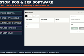 build a pos system with sales, stock and revenue management