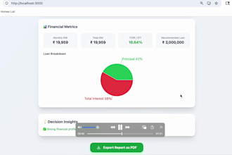 build a secure banking app, loan analyzer