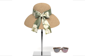 create five beautiful product images of your ribbon scarf