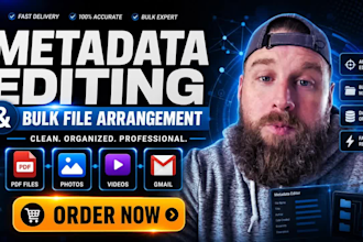 do expert metadata editing, bulk data fixing, photo, video, audio file editing