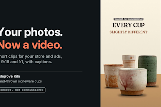 create shopify product videos from photos
