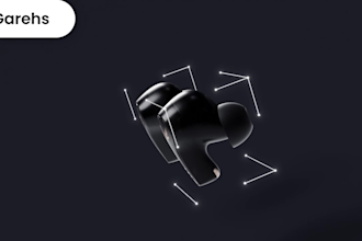 do 3d earbuds amazon video ads 3d airpod animation 3d headset headphone video ad