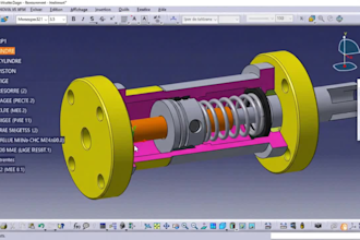 create 3d models and mechanical parts in catia v5 or solidworks