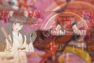 design anime or vtuber banner youtube, twitch, twitter, etc