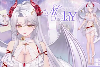 draw and rig live2d vtuber 3d vtuber model dakimakura v tuber commission live2d
