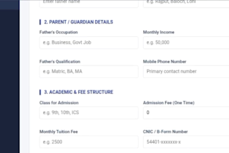 develop a profesional school acdmy management system website