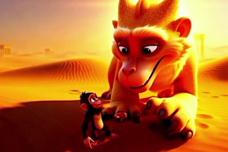 create 3d cartoon animation video with script voiceover and sound