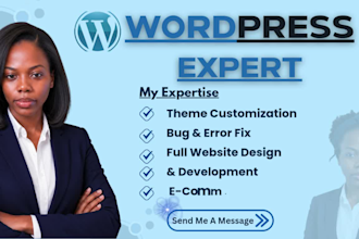 design or redesign a wordpress website with elementor