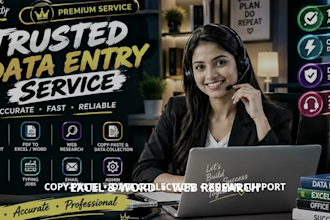 be your fast and accurate excel data entry specialist