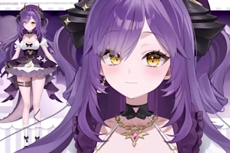 design high quality vtuber model and live2d rig for vtube studio