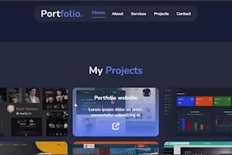 create modern and cheap portfolio for you