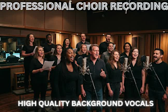 record choir or background vocals harmonies for your song