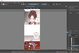 draw professional webtoon panels and comic art for your story