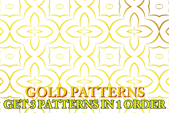 design luxury gold seamless patterns