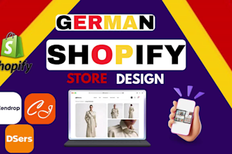 design a responsive german shopify multivendor marketplace website