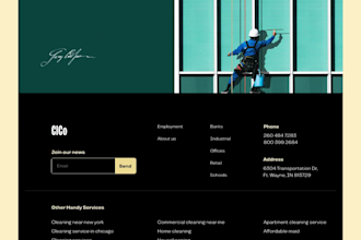 design a cleaning website with booking system for cleaning service business