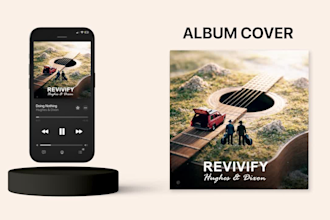 design a premium album cover for spotify and apple music