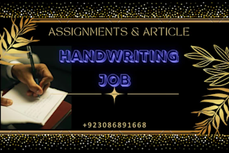 provide you with the best handwriting services