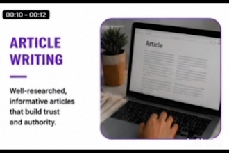 write high quality SEO articles and blog posts
