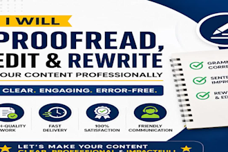 write and rewrite high quality content and articles