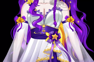 design and rig live2d vtuber model character