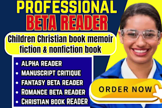 beta read critique fantasy, literary fiction, scifi, romance, alpha beta reader
