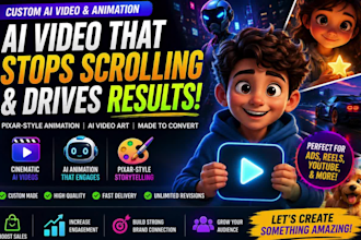 create custom ai video, ai animation, ai video, ai art creation