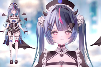 design and rig vtuber model 2d vtuber model vtuber rigging in live2d