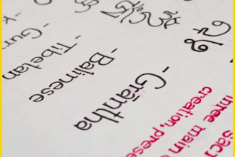 handwrite letter and notes
