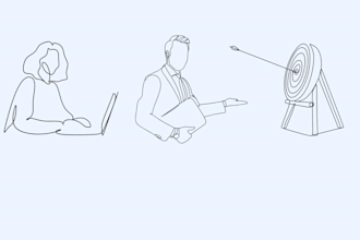 draw minimal modern line art illustration