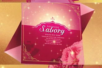 design luxury wedding keepsake and smaronika brochure